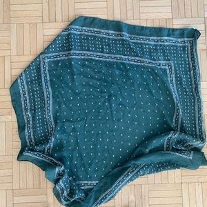 Turquoise head scarf